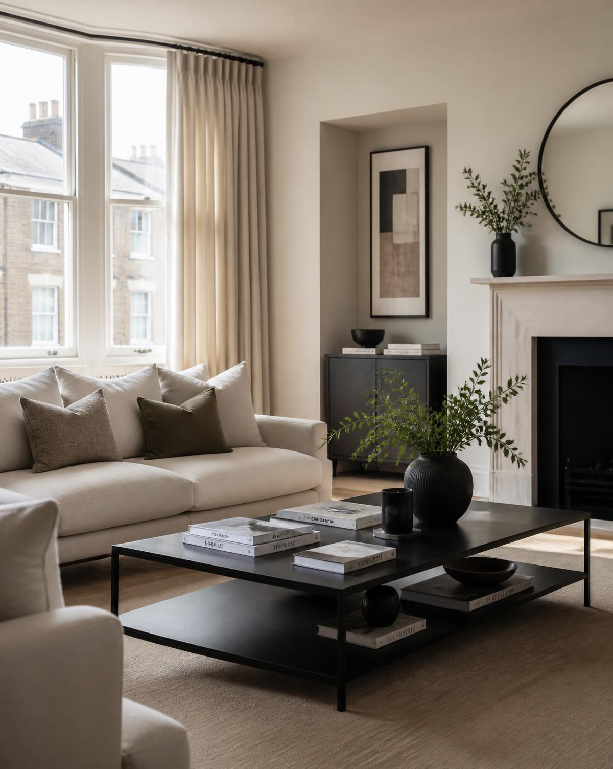 Immaculate living room in a South London home